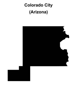 Colorado Şehri (Arizona) boş ana hat haritası