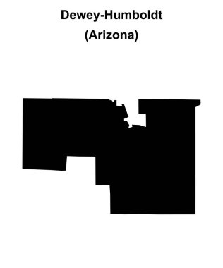 Dewey-Humboldt (Arizona) boş ana hat haritası