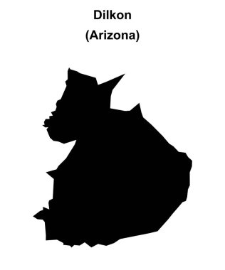 Dilkon (Arizona) boş ana hat haritası