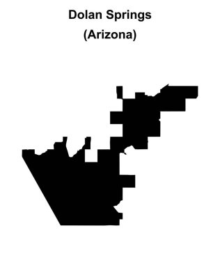 Dolan Springs (Arizona) boş ana hat haritası
