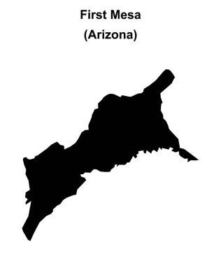 İlk Mesa (Arizona) boş ana hat haritası