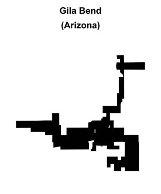 Gila Bend (Arizona) boş ana hat haritası