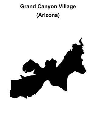 Büyük Kanyon Köyü (Arizona) boş ana hat haritası