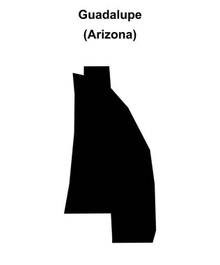 Guadalupe (Arizona) boş ana hat haritası