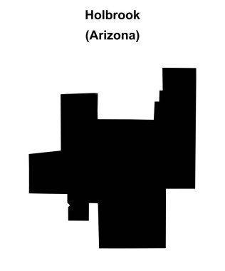 Holbrook (Arizona) boş ana hat haritası