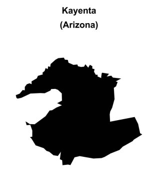 Kayenta (Arizona) boş ana hat haritası