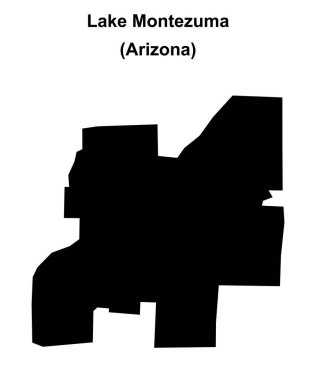 Montezuma Gölü (Arizona) boş ana hat haritası