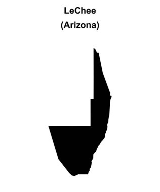 LeChee (Arizona) boş ana hat haritası