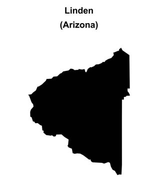 Linden (Arizona) boş ana hat haritası