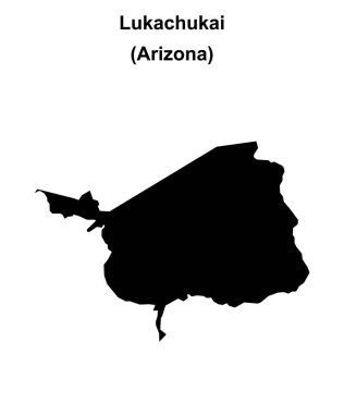 Lukachukai (Arizona) boş ana hat haritası