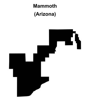 Mamut (Arizona) boş ana hat haritası