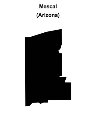 Mescal (Arizona) boş ana hat haritası