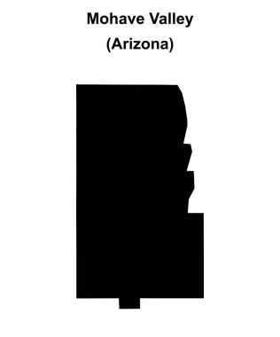 Mohave Vadisi (Arizona) boş ana hat haritası