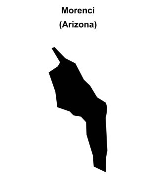 Morenci (Arizona) boş ana hat haritası