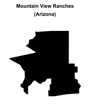 Dağ Manzarası Çiftlikleri (Arizona) boş ana hat haritası