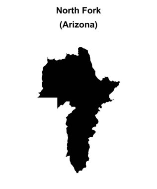 North Fork (Arizona) boş ana hat haritası