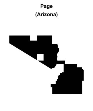 Sayfa (Arizona) boş özet haritası