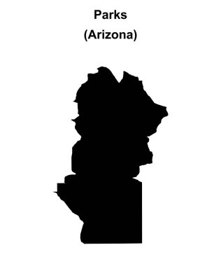 Parklar (Arizona) boş ana hat haritası