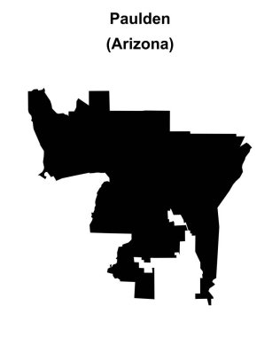 Paulden (Arizona) boş ana hat haritası