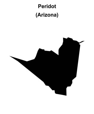 Peridot (Arizona) boş ana hat haritası