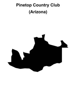 Pinetop Country Club (Arizona) boş ana hat haritası