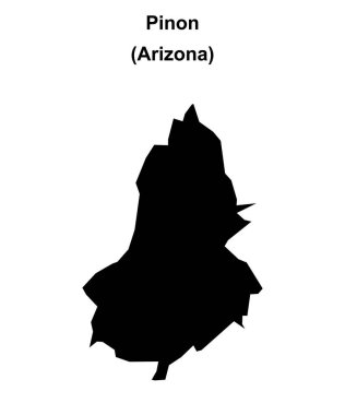 Pinon (Arizona) boş ana hat haritası