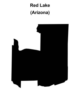 Kızıl Göl (Arizona) boş ana hat haritası