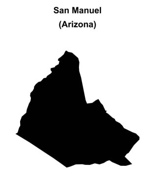 San Manuel (Arizona) boş ana hat haritası