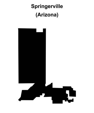 Springerville (Arizona) boş ana hat haritası