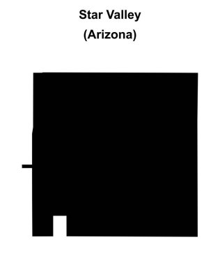 Yıldız Vadisi (Arizona) boş ana hat haritası
