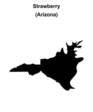 Çilek (Arizona) boş ana hat haritası
