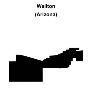 Wellton (Arizona) boş ana hat haritası