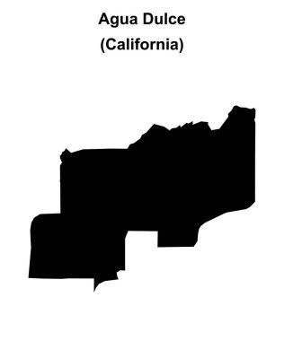Agua Dulce (California) boş ana hat haritası