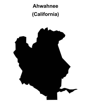 Ahwahnee (California) boş ana hat haritası
