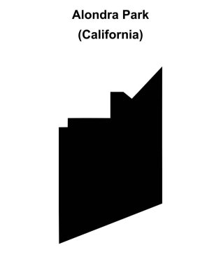 Alondra Parkı (California) boş ana hat haritası