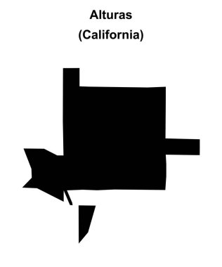 Alturas (California) boş ana hat haritası