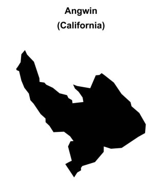 Angwin (California) boş ana hat haritası