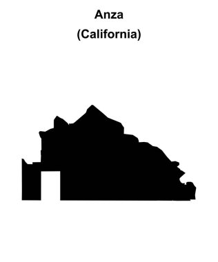 Anza (California) boş ana hat haritası