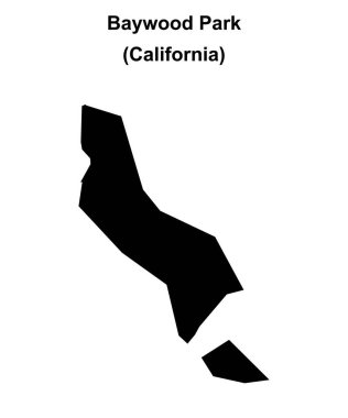 Baywood Park (California) boş ana hat haritası