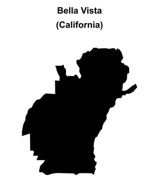 Bella Vista (California) boş ana hat haritası