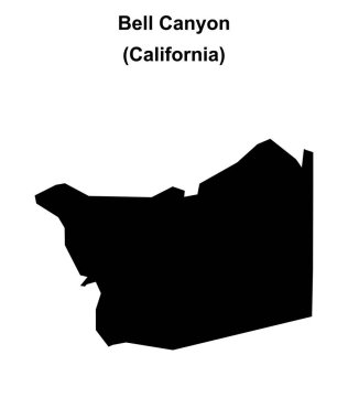 Bell Kanyonu (California) boş ana hat haritası