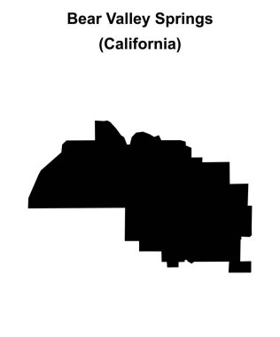 Bear Valley Springs (California) boş ana hat haritası
