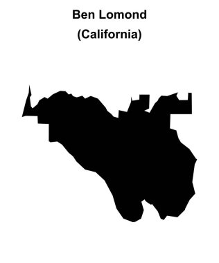 Ben Lomond (California) boş ana hat haritası