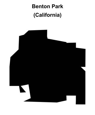 Benton Park (California) boş ana hat haritası