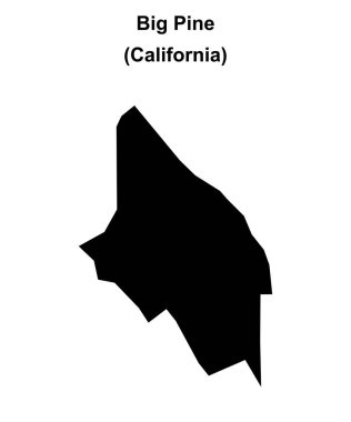 Büyük Çam (California) boş ana hat haritası