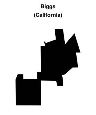 Biggs (California) boş ana hat haritası