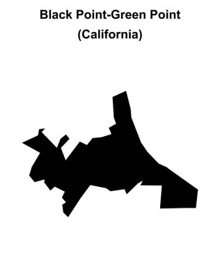Siyah Nokta Yeşil Nokta (California) boş ana hat haritası