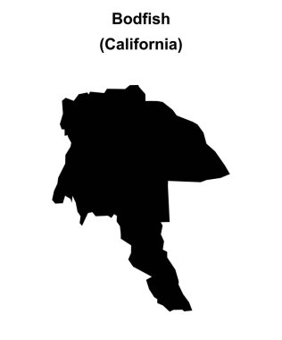Bodfish (California) boş ana hat haritası