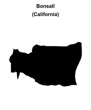 Bonsall (California) boş ana hat haritası