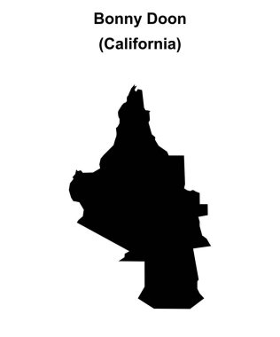 Bonny Doon (California) boş ana hat haritası